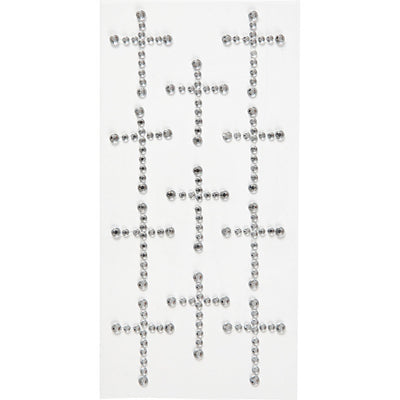 Strass Creative Company, misura 35x25 mm, argento, 11 pezzi, 1 scatola