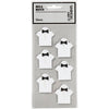 Pegatinas de empresa Creativ, camiseta, medidas 33x35 mm, blanco, 6 piezas 1 caja
