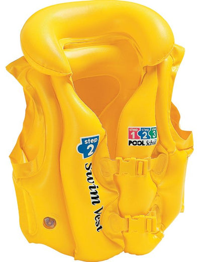 Giubbotto di nuoto per bambini giallo intex