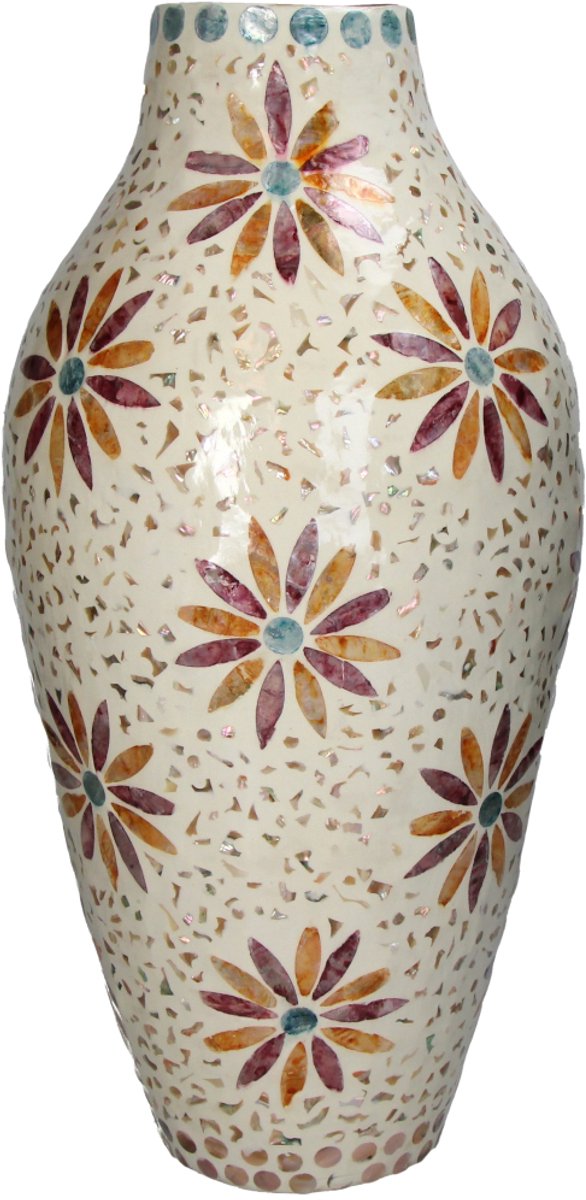 Vaso collezione HD capiz multi 24x24x50cm
