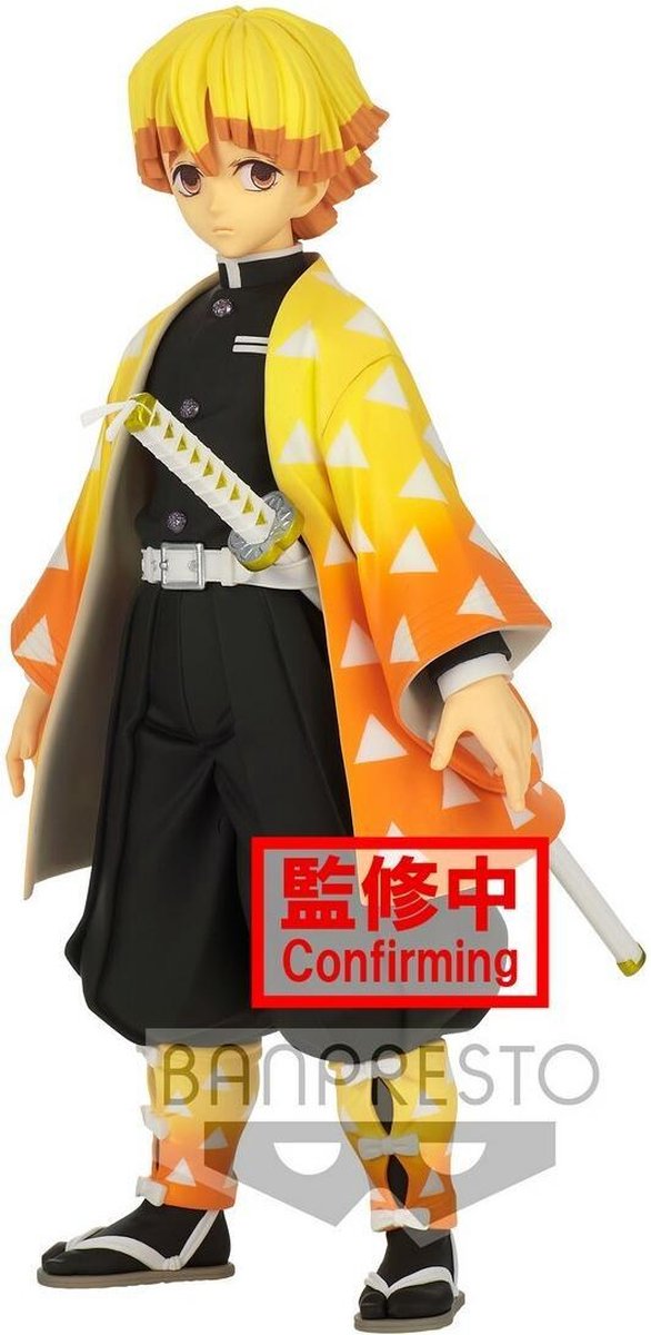 Banpresto demon slayer: kimetsu no yaiba - grandista zenitsu agatsuma figure 24cm