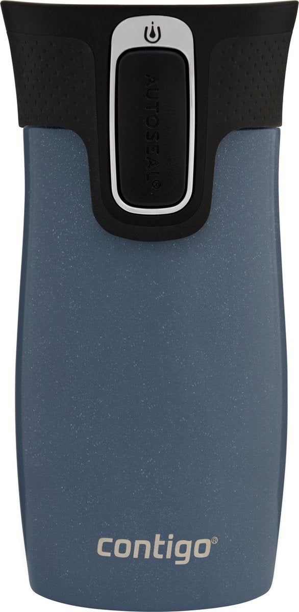 Mini tazza thermos Contigo West Loop con chiusura automatica - Lakeside - tazza isolante in acciaio inossidabile, tazza di caffè da asporto, senza BPA, tazza da asporto a prova di perdite con coperchio facile da pulire, mantiene caldo fino a 6 ore, 300 ml
