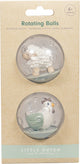 Piccole palline rotanti della fattoria olandese, set di 2