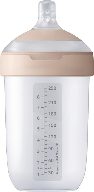 Biberon Difrax lovi Dynamic mammafeel - 250 ml - rosa - 1 pezzo
