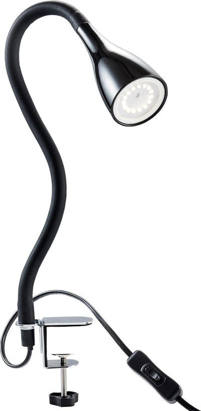 B.k.licht - desk lamp - dimmable clamp lamp - table lamp with gu20 light source - 5w - 400lm - warm white light - 5.5 × 60 cm