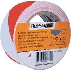 Cinta de marcado djois vinilo rojo blanco 50 mm por 33 metros