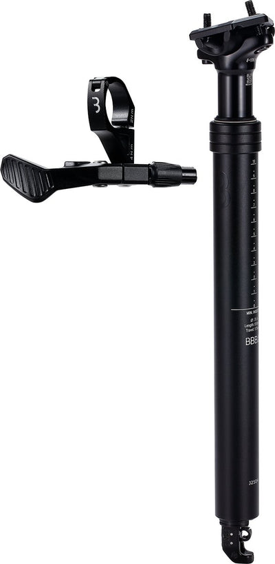 Bbb cycling lift post adjustable seat post dropper post ø31.6 mm - seat post with remote control lever - 518 mm - certified for: ebike, mtb racing bike - bsp-51