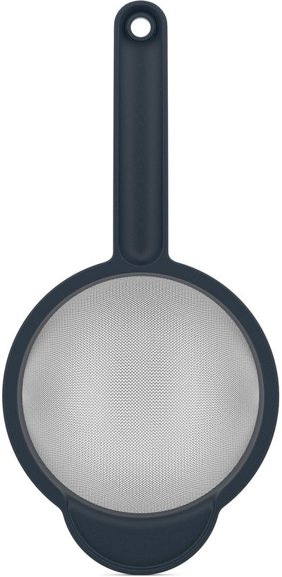Mepal zeef chef it - 16.7 cm - met handig ophangoog - past in beslagkommen - hittebestendig tot 110°c - vaatwasmachinebestendig - bakspullen - navy