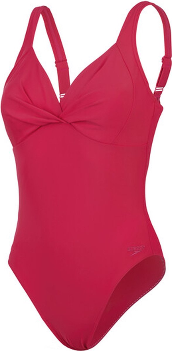 Speedo shaping cross knot 1 piece dames sportbadpak - roze