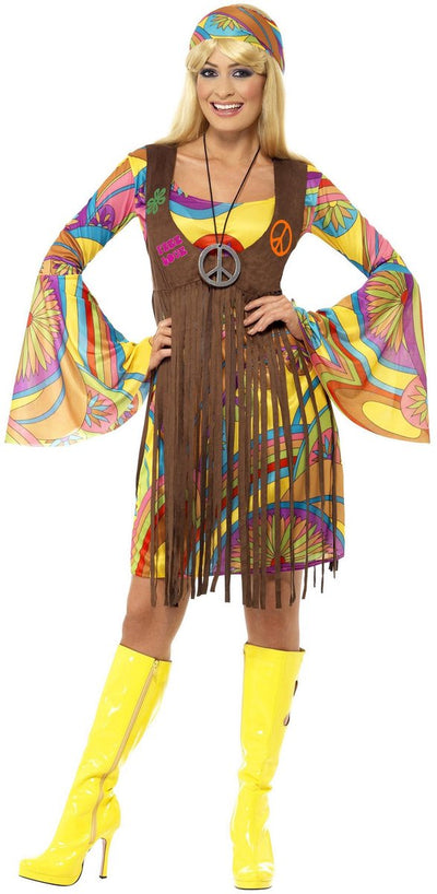 Vestito hippie Vegaoo da donna - costume - medio