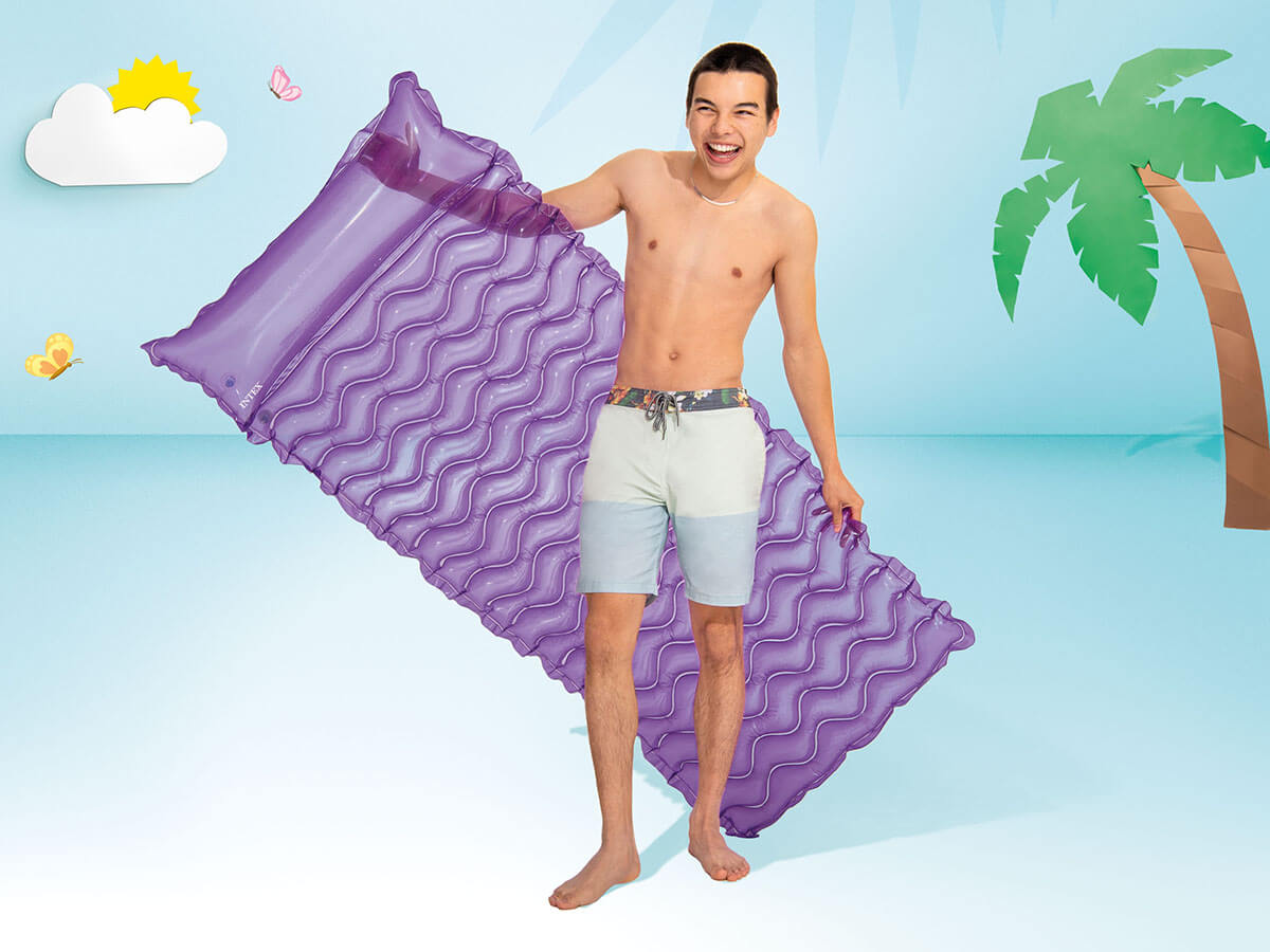 Materassino gonfiabile Intex toat n float wave-viola