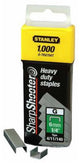 Grapas para herramientas manuales Stanley 6 mm tipo g - 1000 piezas - 1-tra704t