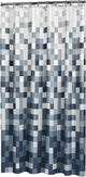 Sealskin pixel douchegordijn 180x200 cm - polyester - zwart
