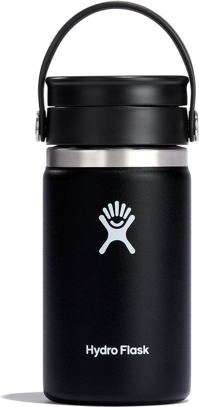 Tazza da caffè Hydro flask con coperchio ampio e flessibile (354 ml) - nera