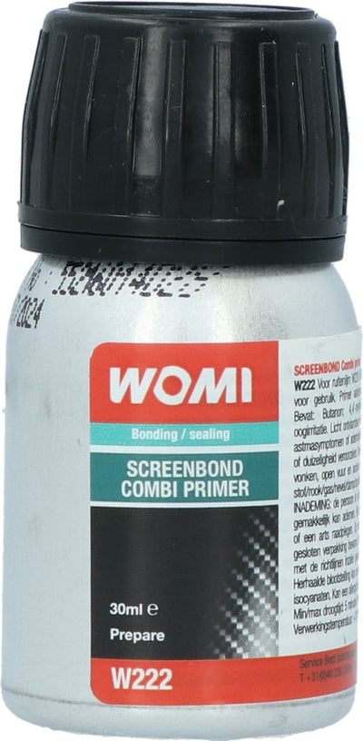 Womi primer screen bond w222 - 30 ml - mejora la adherencia del adhesivo - secado rápido - para ventanas y vidrios