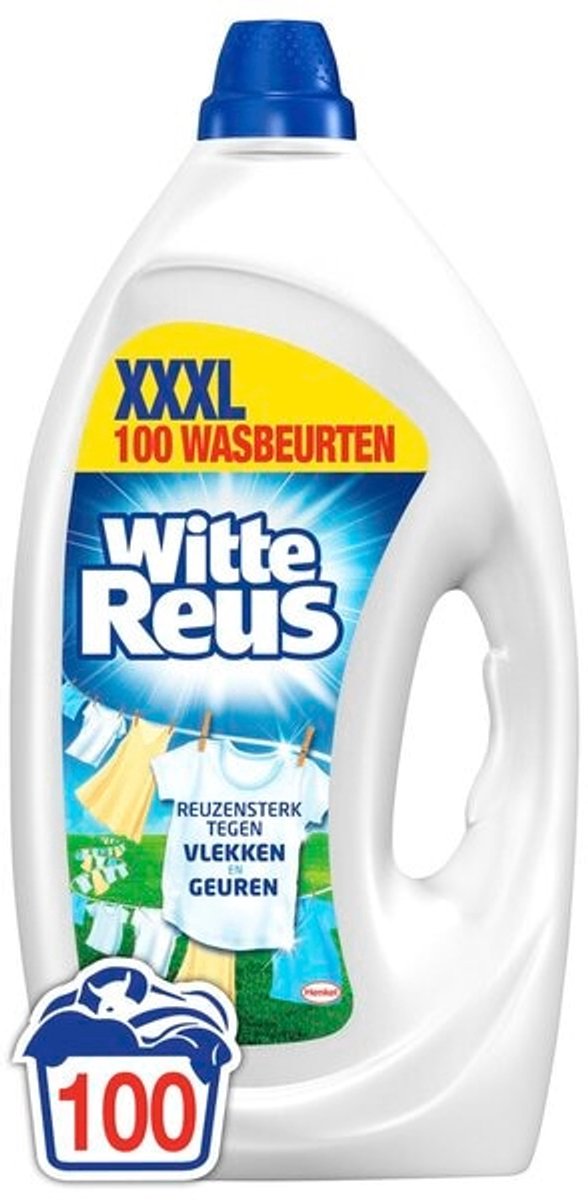 White giant gel - liquid detergent - white laundry - 100 washes - bulk packaging