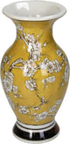Hd collection vaas porselein geel 10.5x10.5x20cm