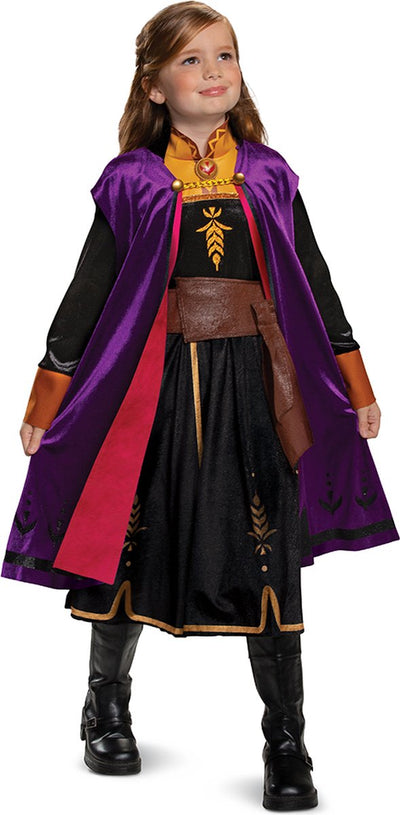 Disfraz disney - frozen 2, anna travelling deluxe, talla s (5 - 6 años), niña