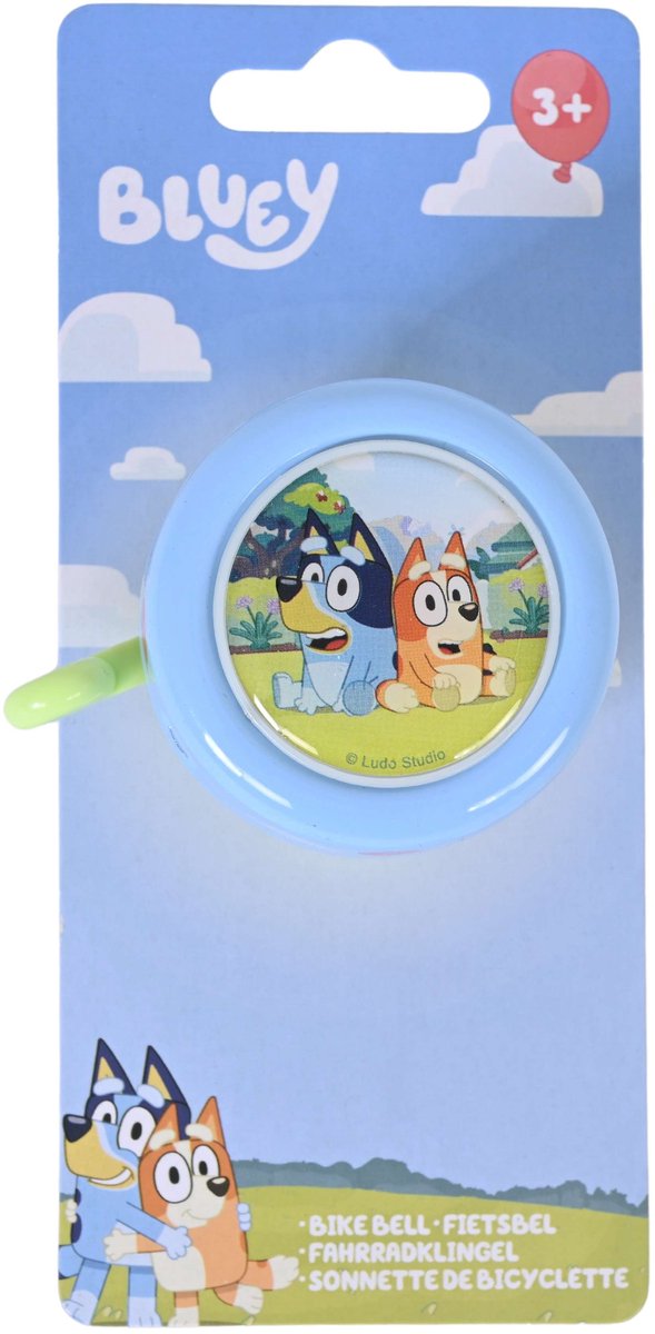 Bluey bicycle bell - boys - blue