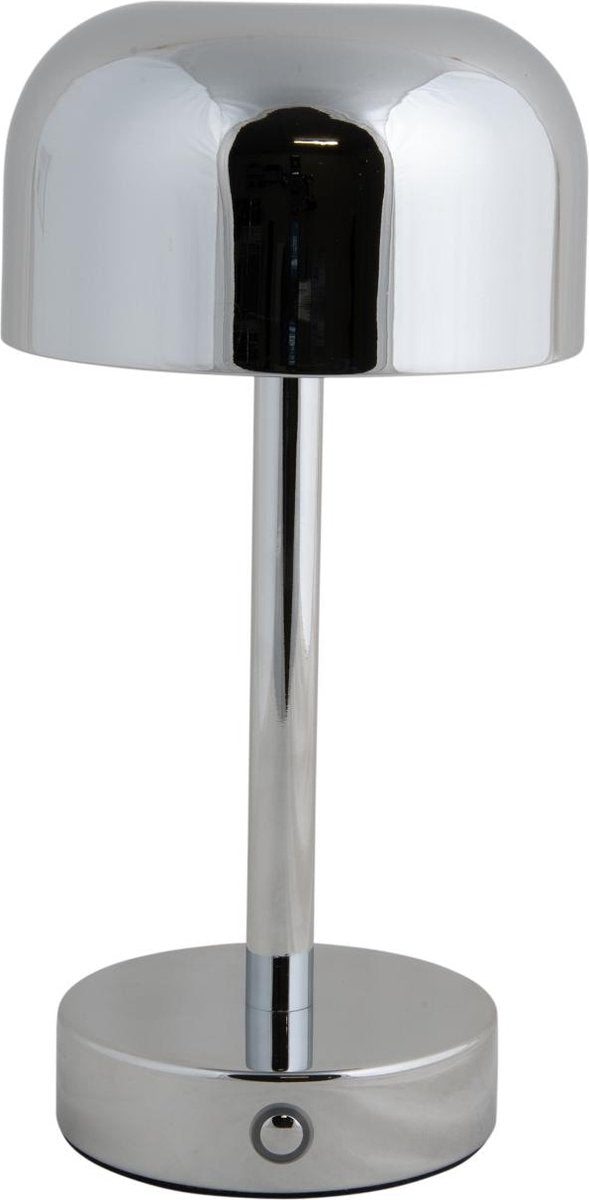 Leitmotiv lámpara de mesa james led - plata - 12,5x12,5x24,5cm - escandinavo
