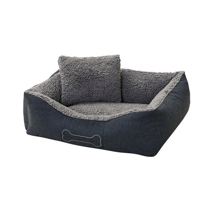 Sun Garden Garden Garden Luxury Dog Led Lucky + Cushion 80x70x20cm Grigio