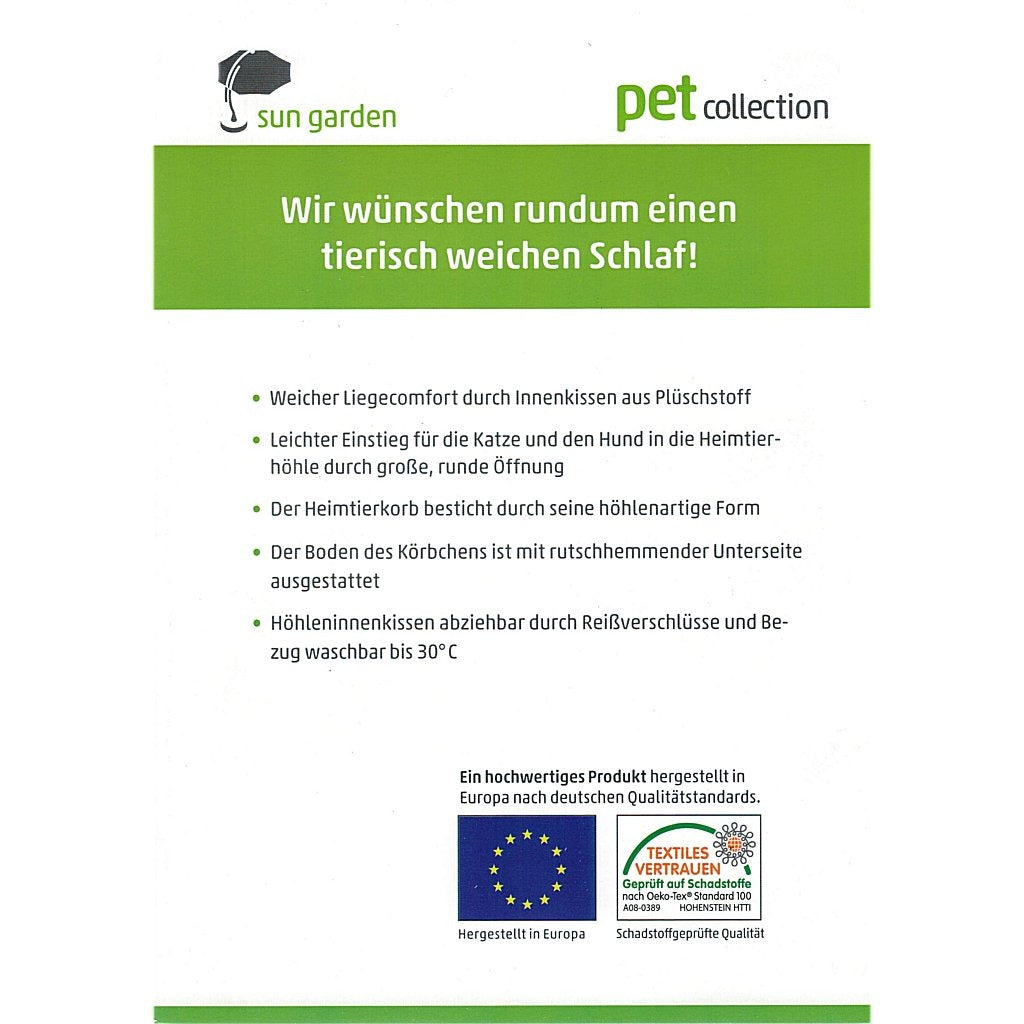Sun Garden Sun Garden Pets Hol 45x40x32cm Antracita Gris