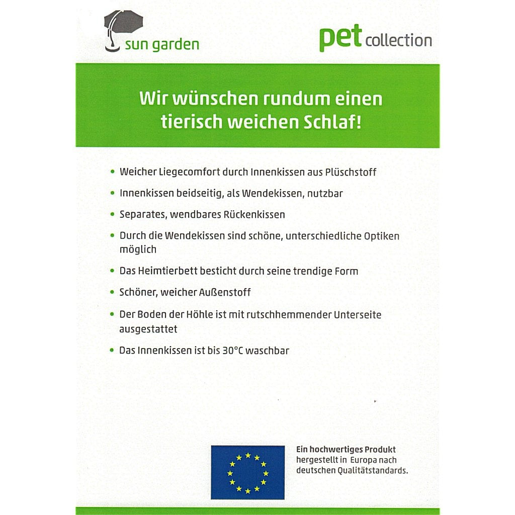 Sun Garden Sun Garden Filou Filou Luxury Perro y cama de gato 42x45x41cm gris