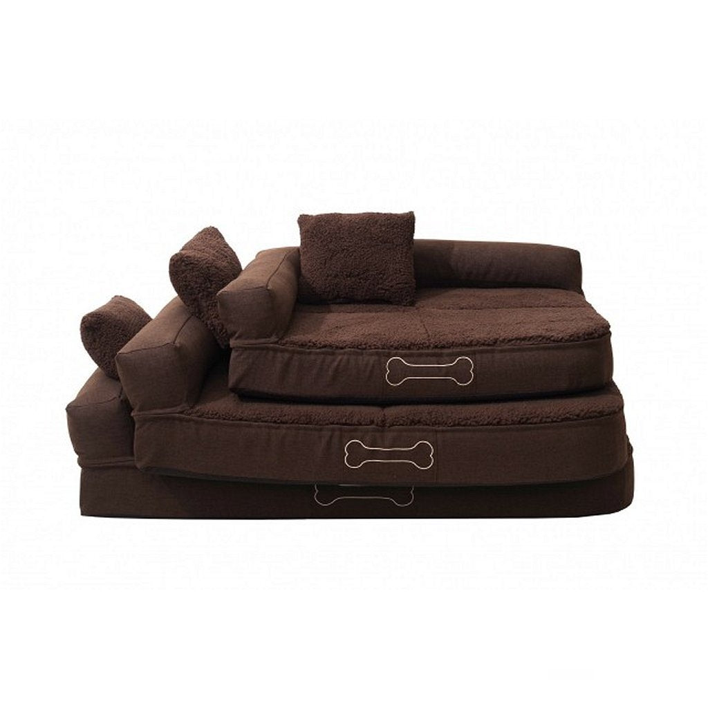 Sun Garden Sun Garden Pallina Pallina Orthopedic Dog Cushion 80x60x25 cm marrón