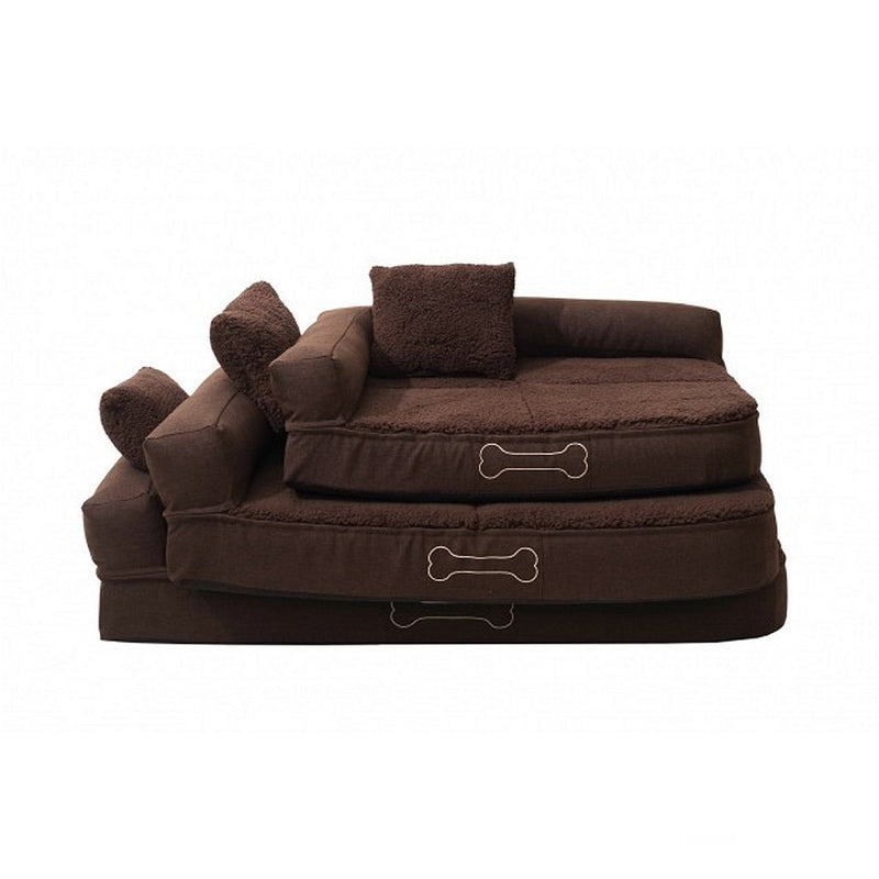 Sun Garden Sun Garden Pallina Pallina Orthopedic Dog Cushion 80x60x25 cm marrón