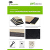 Giardino del giardino Buddy Buddy Cuscino per cani ortopedici 72x50x8 cm marrone scuro