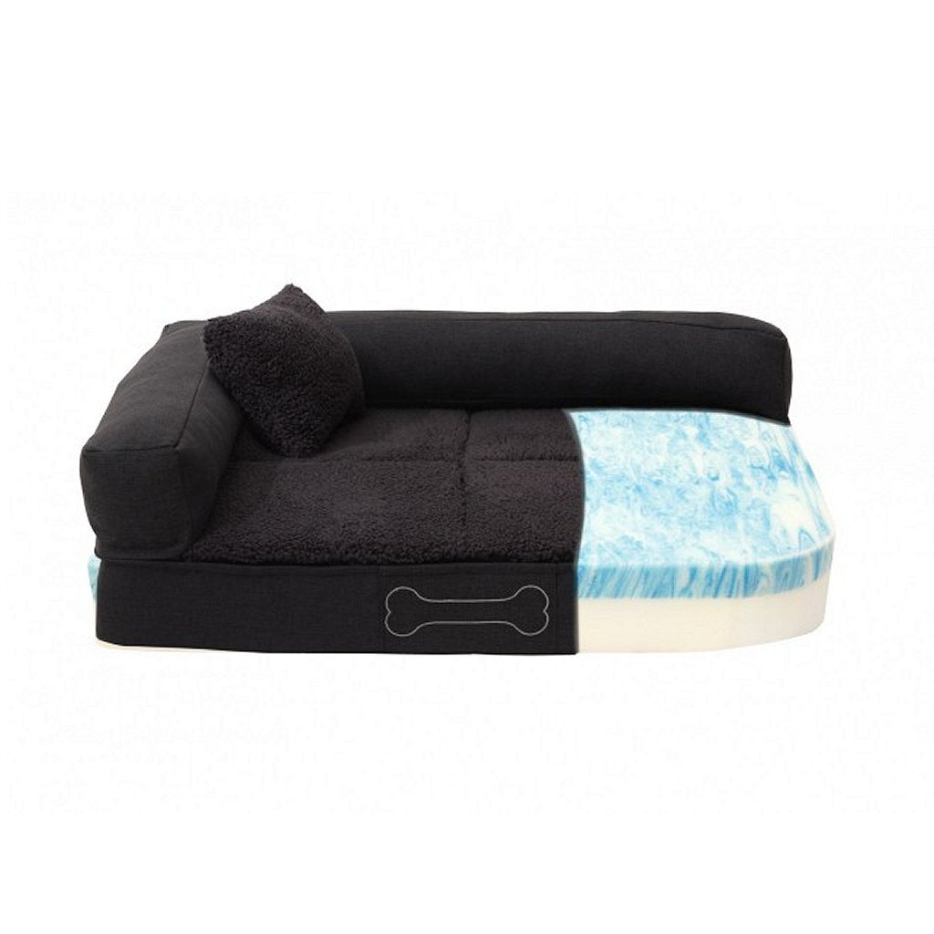 Sun Garden Sun Garden Pallina Pallina Ortopedic Perro Cushion 100x80x27 CM Barrera marrón