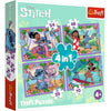 Trefl Trefl Stitch 4in1 Puzzle 35-70 piezas