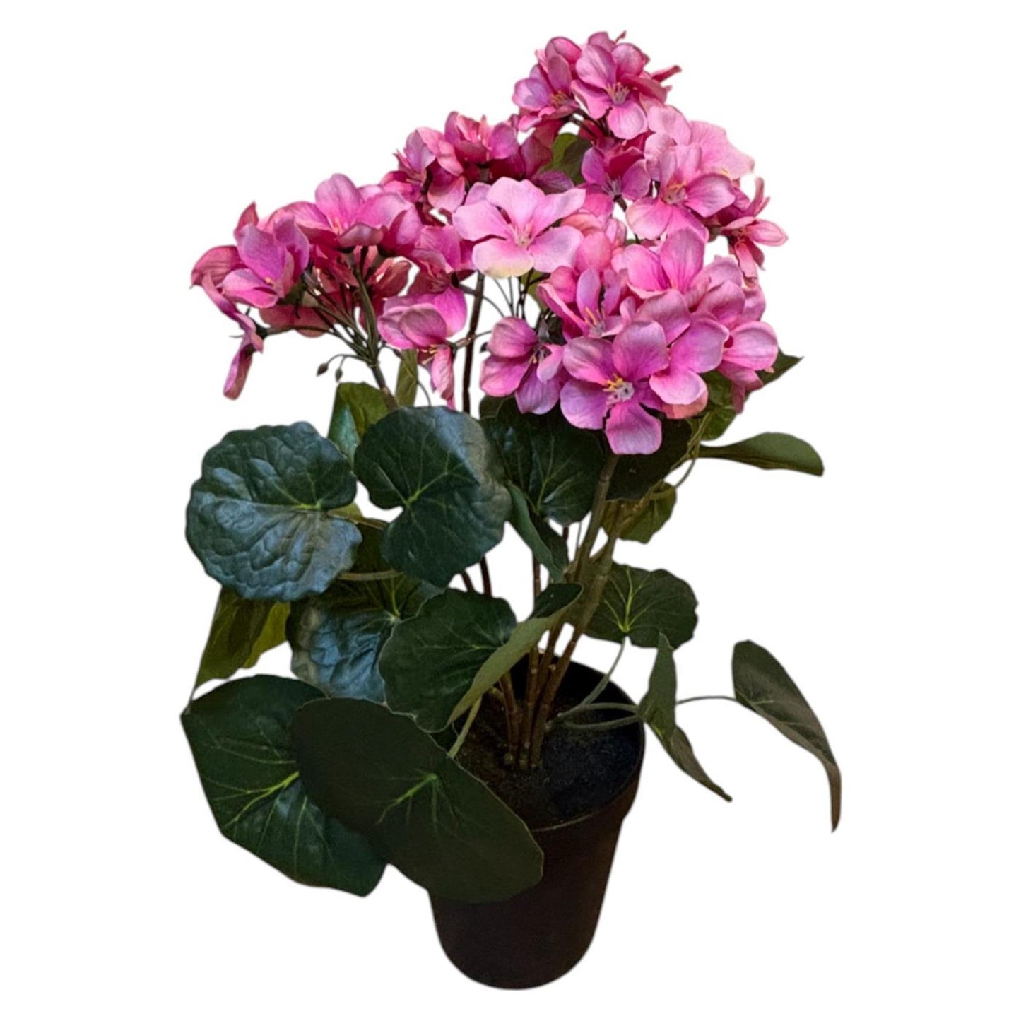 Pianta artificiale atmosfera da palazzo Pelargonium rosa 42 cm