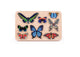 Bajo clasificador de mariposas de madera. 8 piezas