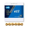 KMC Ketting E12 Ti-Ni Gold, 1 2x11 128, 130 enlaces, pasador de 5.2 mm, 12 velocidades