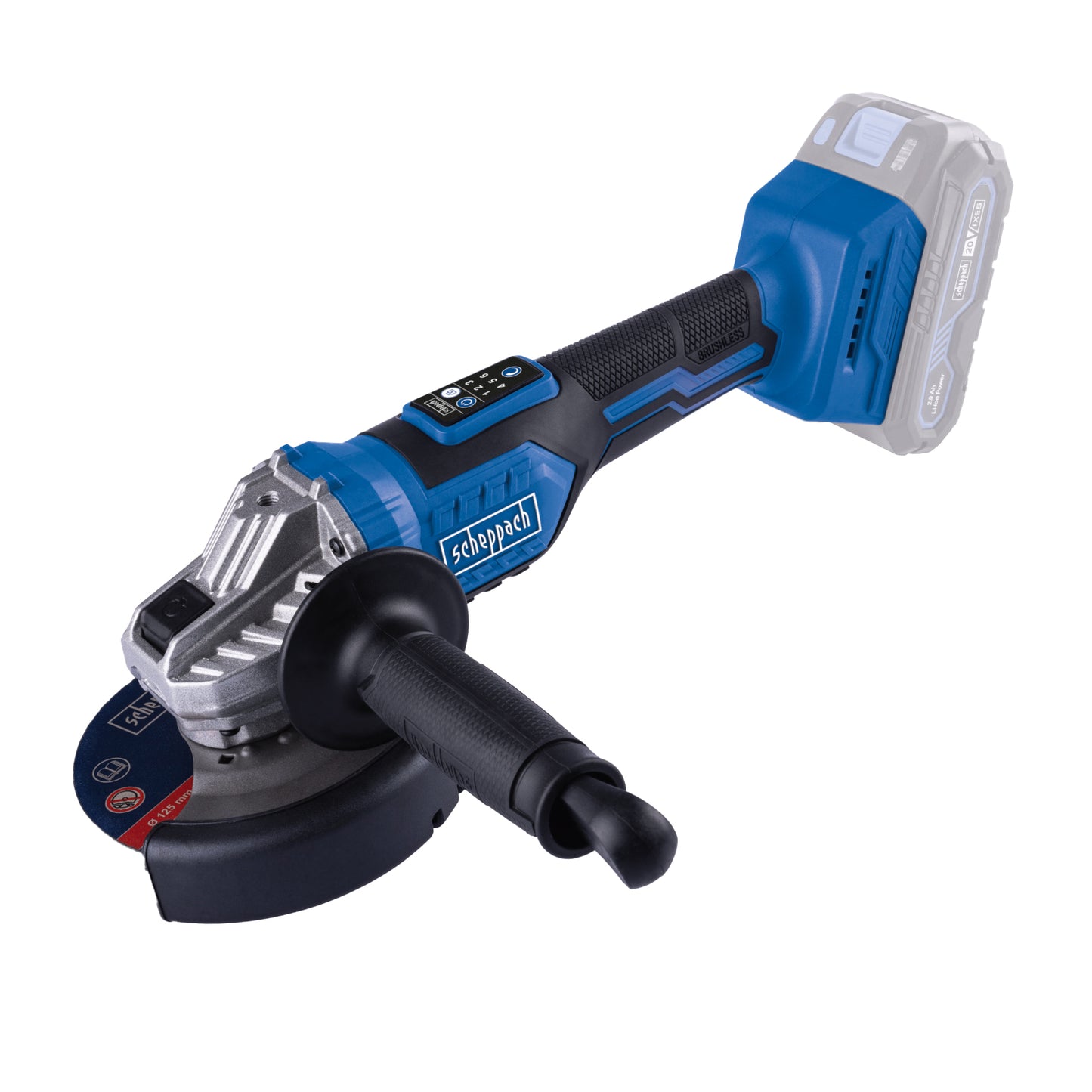 Amoladora angular a batería Scheppach 20v bc-ag125-x - 5909235900