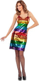 Vestido arcoíris de Mom funcompany con tirantes finos - talla s
