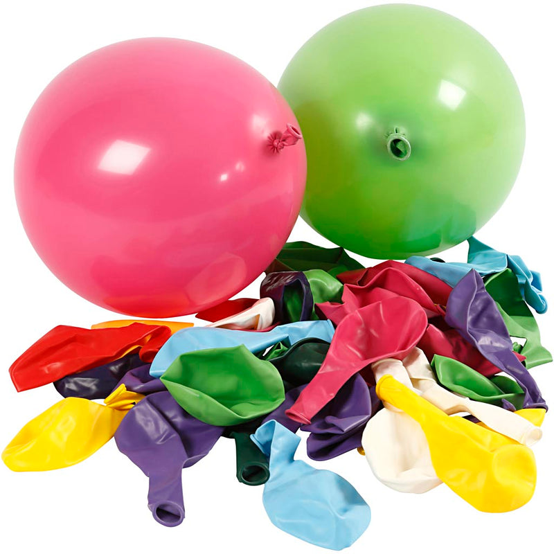 Palloncini aziendali Creativ, rotondi, d 23 cm, vari colori, 100 pezzi 1 scatola