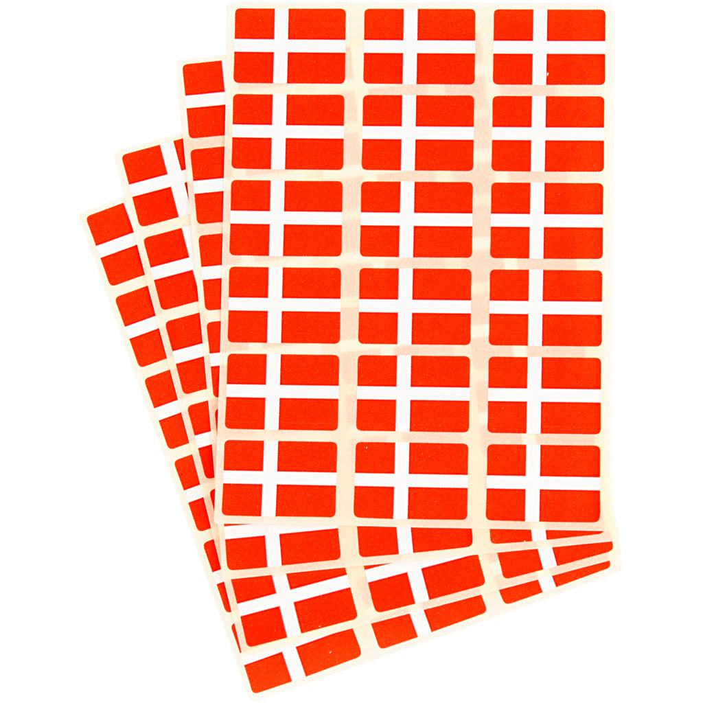 Creativ company flag, size 15x22 mm, 72 pieces 1 box, Denmark