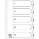 Pestañas mylar office depot cartón a4 170g blanco 1-5 11 agujeros