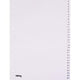 Tabbladen office depot pp a4 120micron wit 1-31 4 gaten