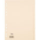 Tabbladen office depot karton a4 100g beige 20stuks 11 gaten