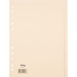 Tabbladen office depot karton a4 100g beige 20stuks 11 gaten