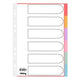 Linguette colorate scrivibili od 28392 nbsp;cartone manila a4 6 linguette
