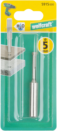Wolfcraft - taladro de diamante 5 mm - taladro para azulejos - cerámica - 5915000