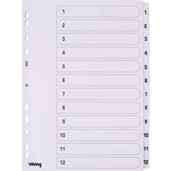 Schede mylar 1-12 od cartone a4 190 g m2 12 pezzi bianco
