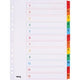 Tabs mylar 1-12 od cartulina a4 190g m2 12 piezas surtidas