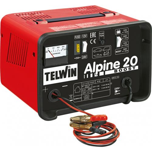 Cargador de baterias telwin alpine 20 boost 12-24v