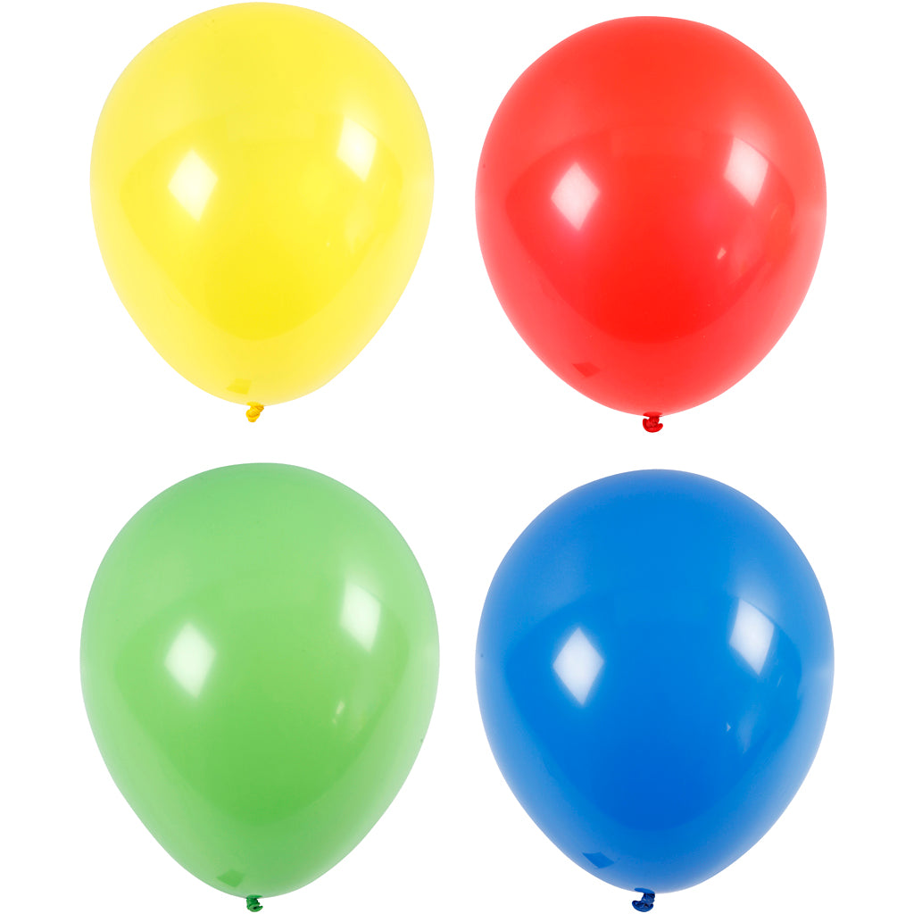 Palloncini azienda Creativ giga d 41 cm blu, verde, rosso, giallo, 4 pezzi 1 scatola