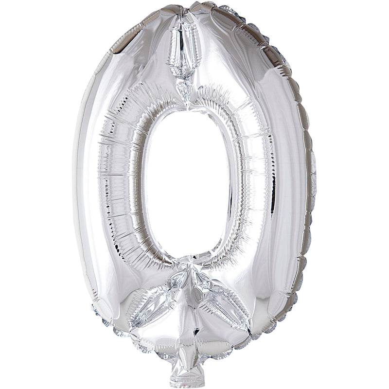 Palloncino foil Creative Company, 0, h: 41 cm, argento, 1 pezzo